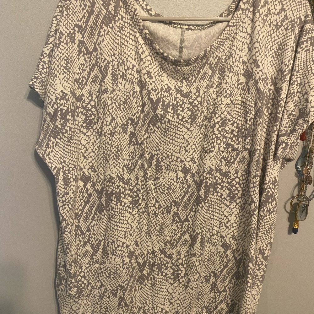 Snake print T shirt